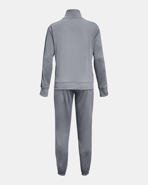 Damen UA Trainingsanzug aus Trikotstoff, Gray, pdpMainDesktop image number 5